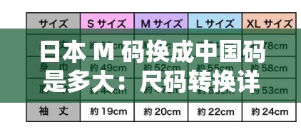 日本 M 码换成中国码是多大：尺码转换详细解析